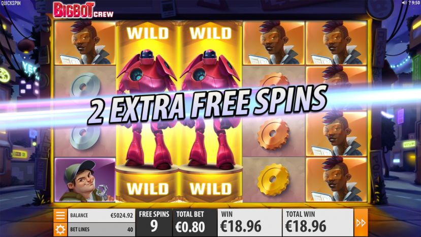 BigBot Crew Free Spins
