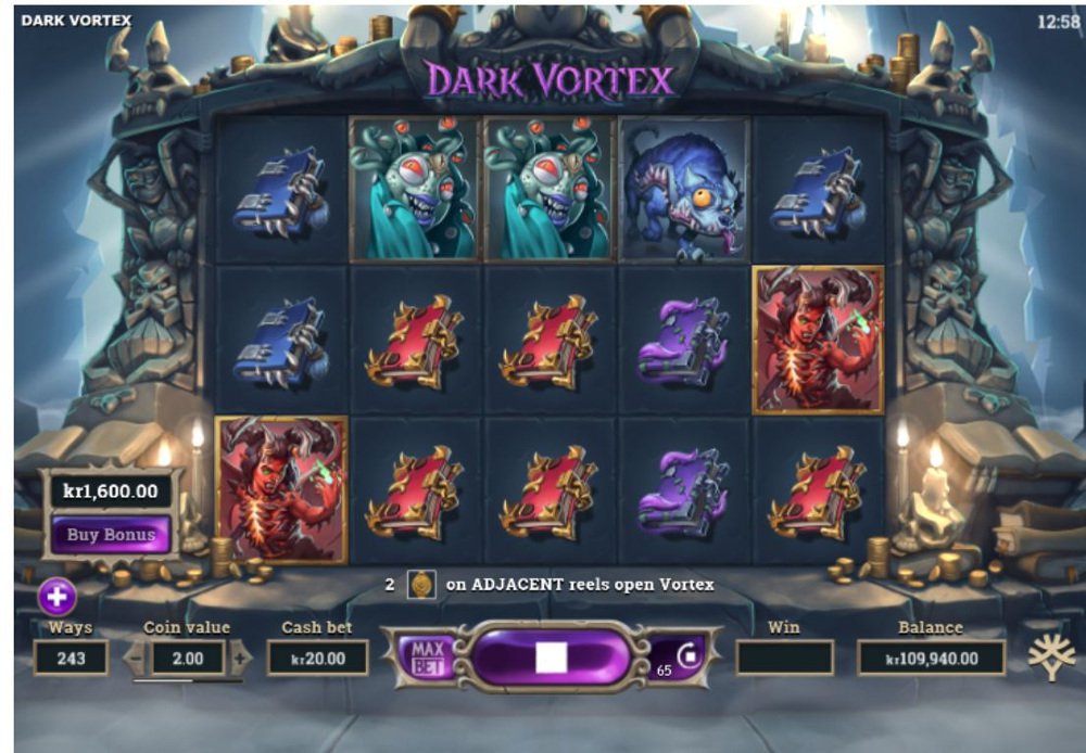 Yggdrasil ny spelautomat Dark Vortex videoslot 