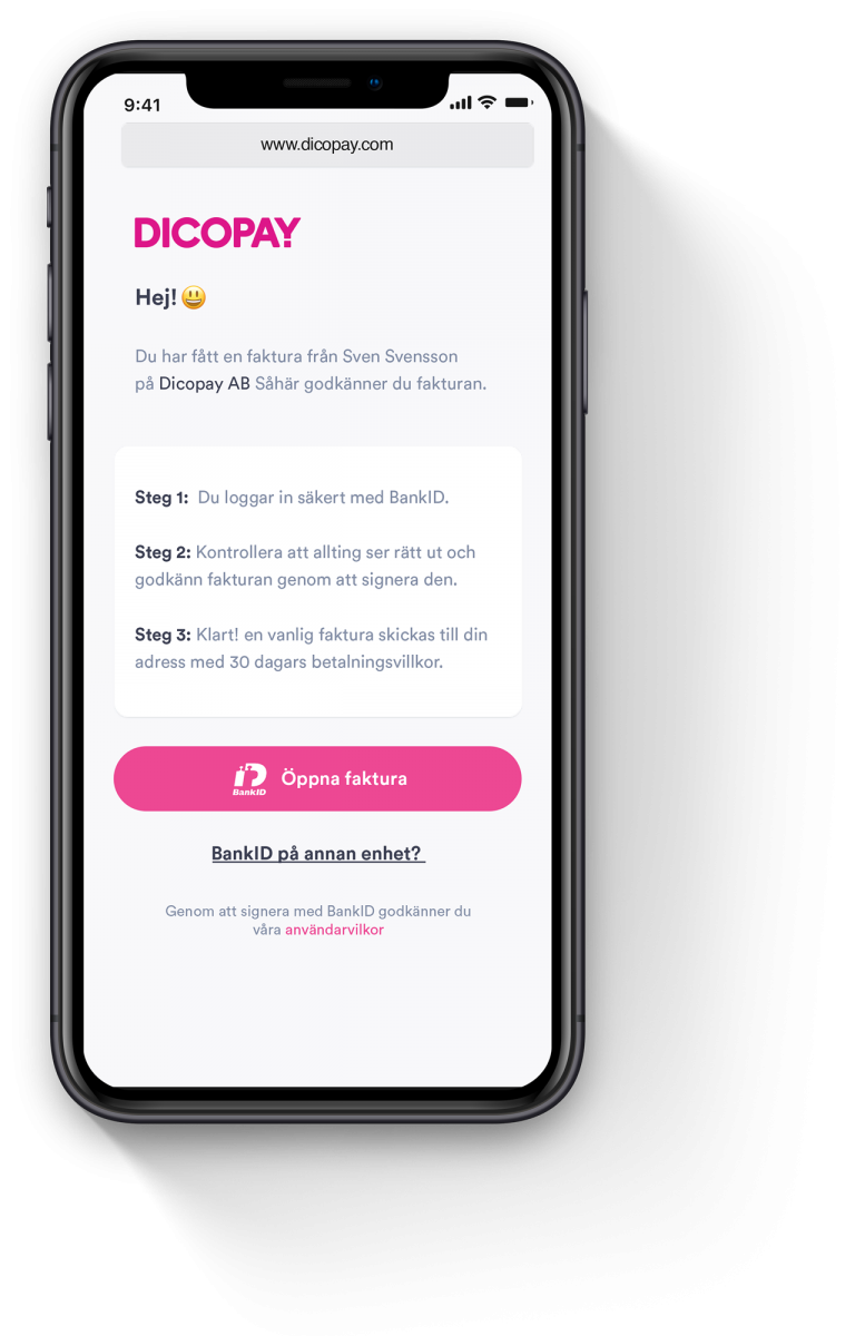 Dicopay casino - faktura till din mobil