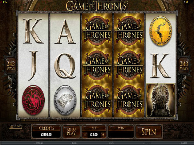 Game of Thrones Videoslot Symboler