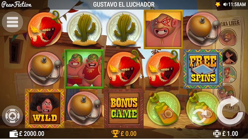 PearFiction Studios Casino - Gustavo El Luchador videoslot