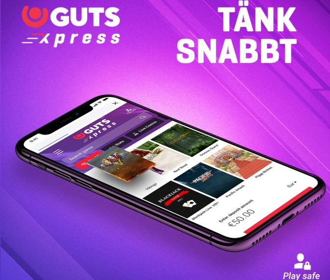 Guts Casino lanserar GutsXpress - spela casino utan konto
