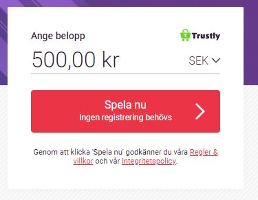 Gör en insättning med Trustly hos GutsXpress Casino