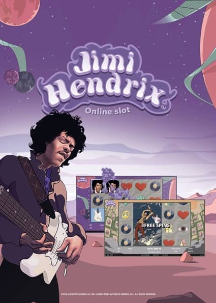 Jimi Hendrix videoslot från NetEnt