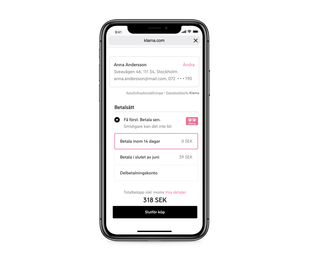 Spela casino med Klarna som betalningsmetod