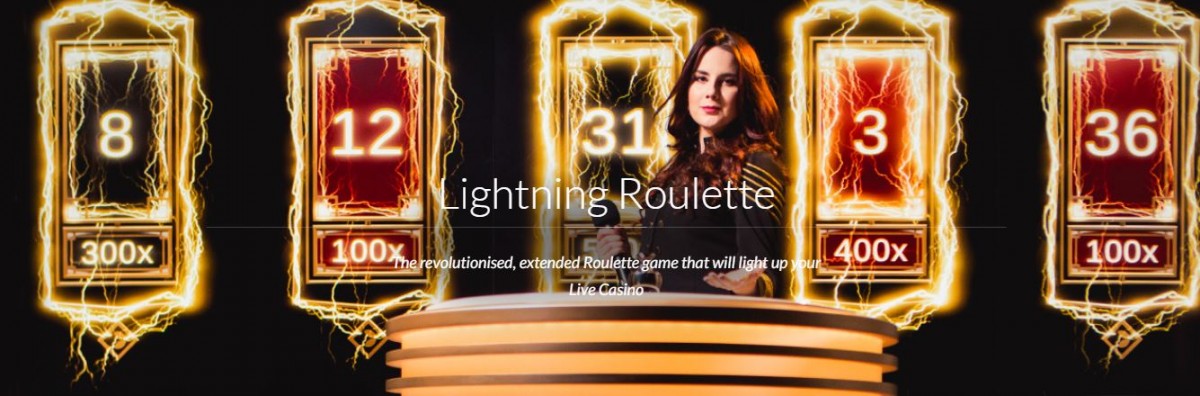 Spela Lightning Roulette från Evolution Gaming