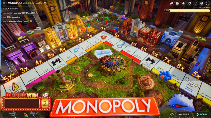 Spela Monopoly Live från Evolution Gaming
