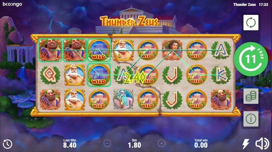 Thunder Zeus Free Spins