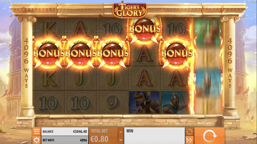 Tigers Glory Bonus Free Spins