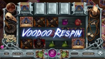 Två scatters ger dig Voodoo Respins i Baron Samedi
